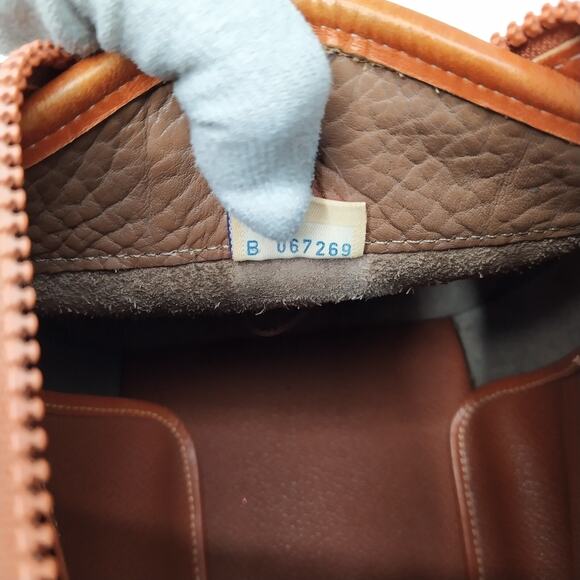 Dooney & Bourke Taupe Tan Pebbled Leather Doctor Satchel Bag - VTG Made in USA - Picture 12 of 16